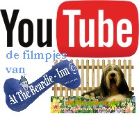 link naar de filmpjes van Beardies B&B de Hondentuin en  At The Beardie-Inn op Youtube